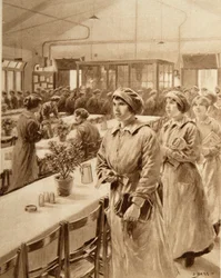 Vrouwelijke munitiewerkers